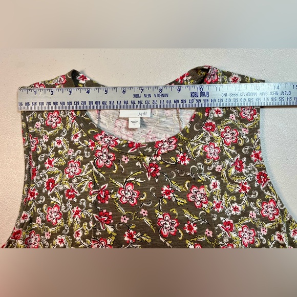 J. Jill Floral Print sleeveless, knee length dress, size L - Picture 7 of 13